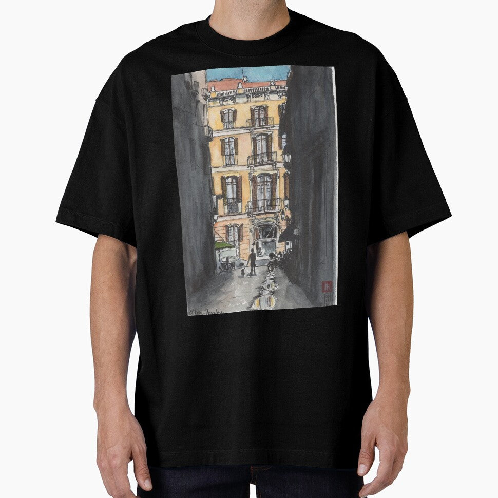 Barcelona Urban Sketch by Jennie Kessinger