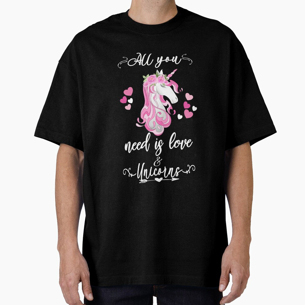 Valentine Unicorn All You Need is Love & Unicorns With Hearts by Sapphire Star T-Shirts, Hoodie, Sweatshirt (Image 1)
