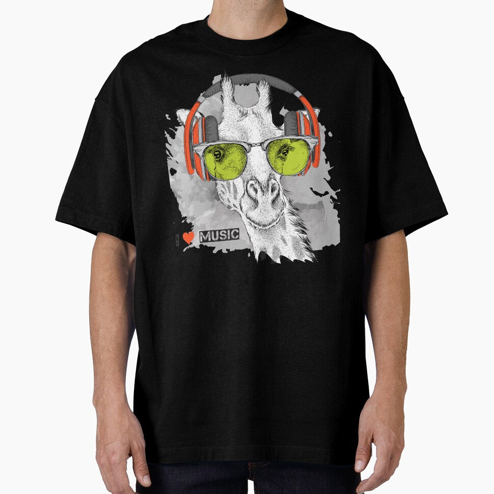 Giraffe I Love Music T-Shirts, Hoodie, Sweatshirt