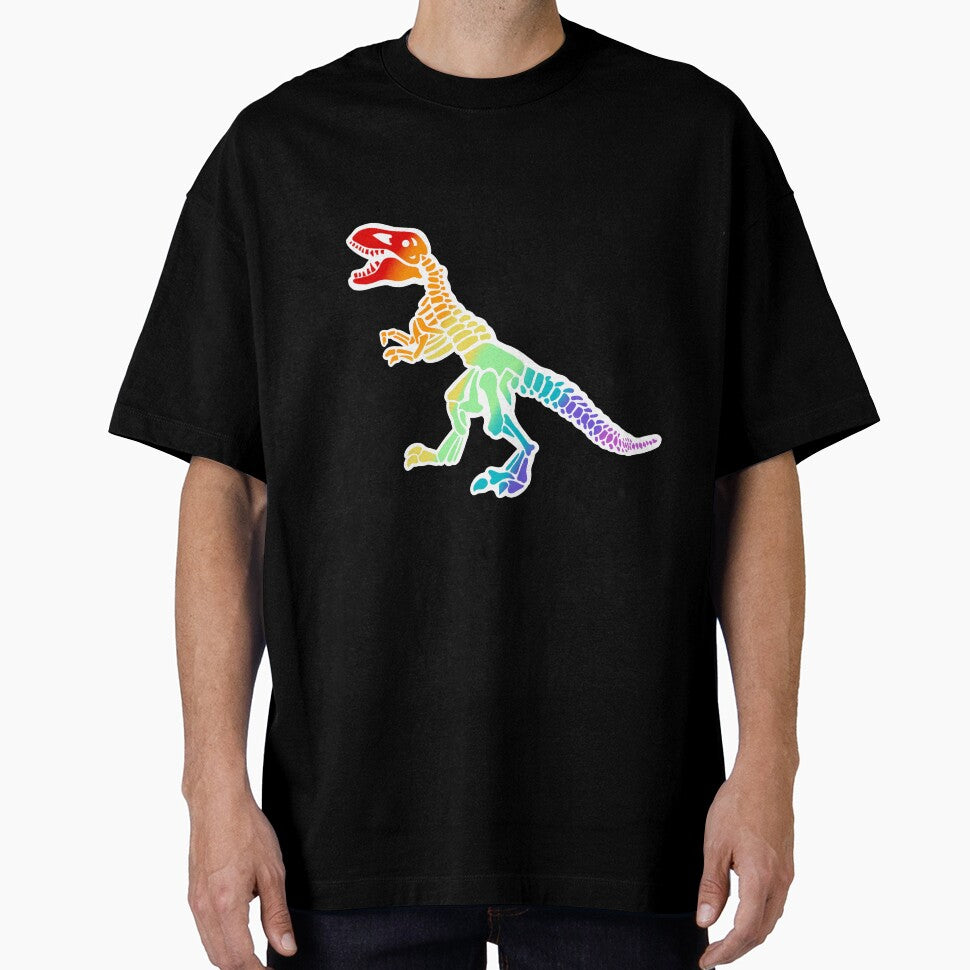 Rainbow dinosaur by Manxcraft T-Shirts, Hoodie, Sweatshirt | BlankRebels.com (Image 1)