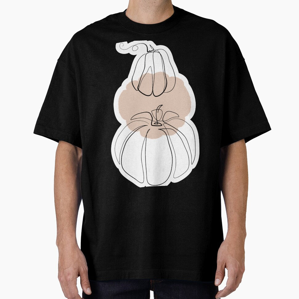 Pumpkins stack - Minimal line art by InspiRin T-Shirts, Hoodie, Sweatshirt | BlankRebels.com (Image 1)