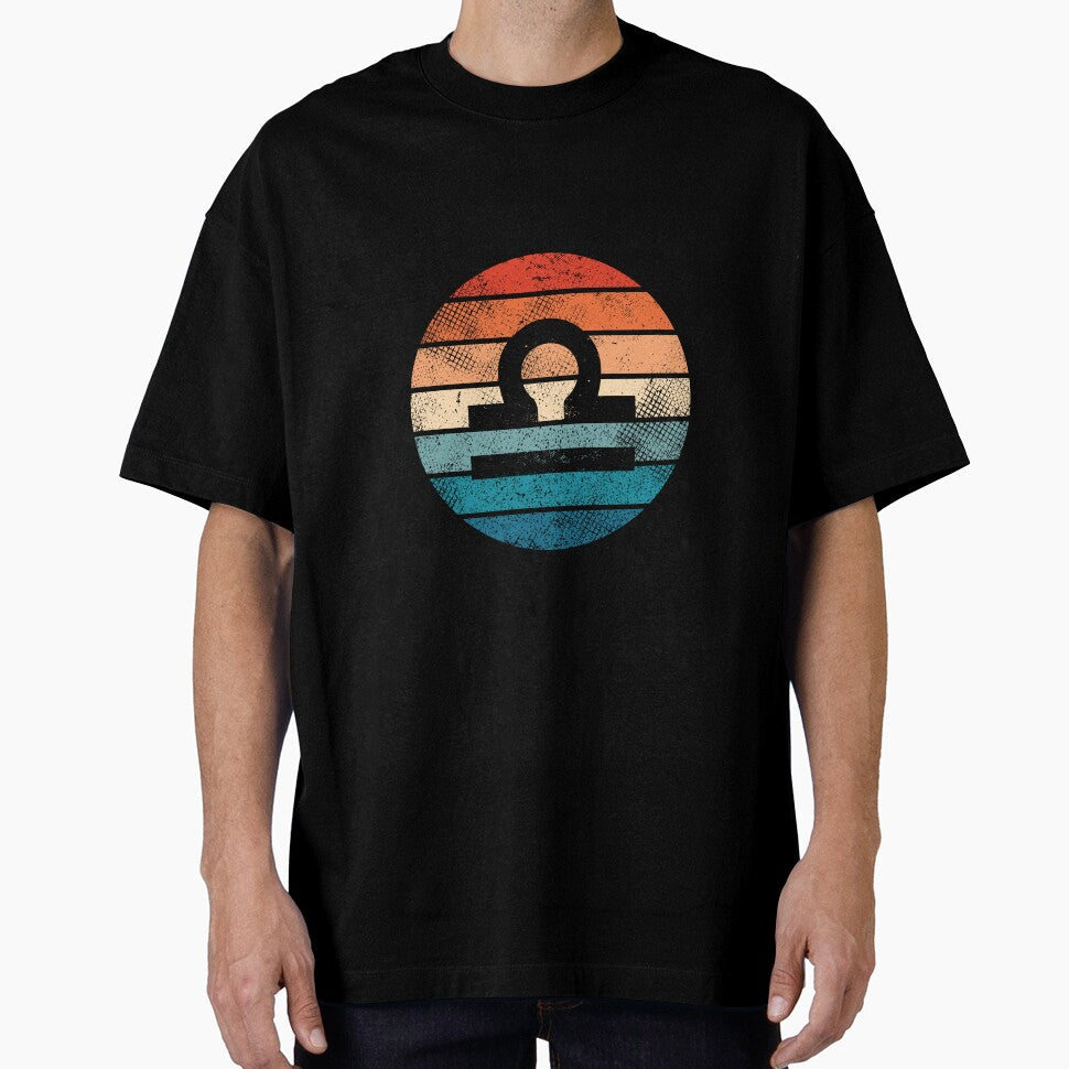 Retro Vintage Zodiac Sign Libra Symbol by jmbeezee T-Shirts, Hoodie, Sweatshirt | BlankRebels.com (Image 1)