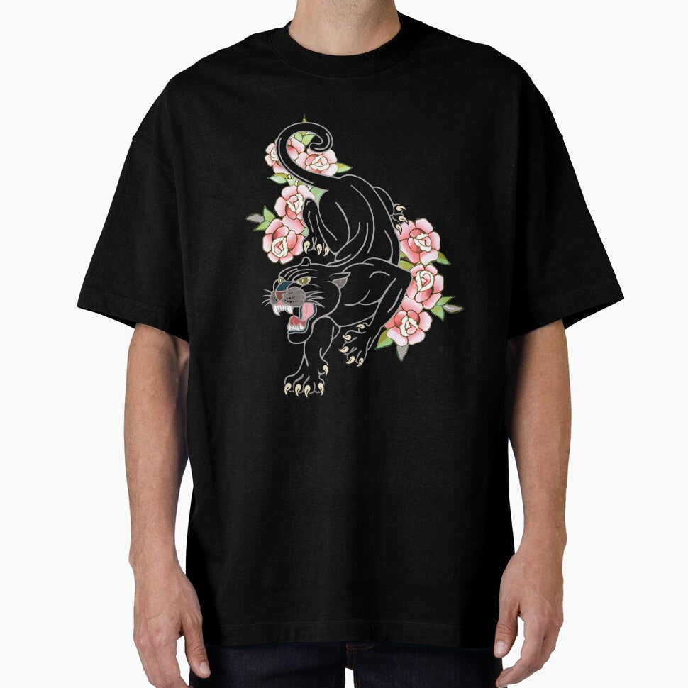 Vintage Black panther, Ed hardy style tattoo by AnneGrayArt T-Shirts, Hoodie, Sweatshirt | BlankRebels.com (Image 1)