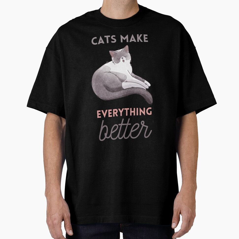 Cats make Everything Better - Blue Point Cat - Gifts for cat lovers by FelineEmporium T-Shirts, Hoodie, Sweatshirt (Image 1)