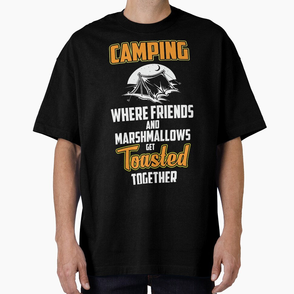 Camping Where Friends And Marshmallows Get Toasted Together by ChockletBoy T-Shirts, Hoodie, Sweatshirt (Image 1)