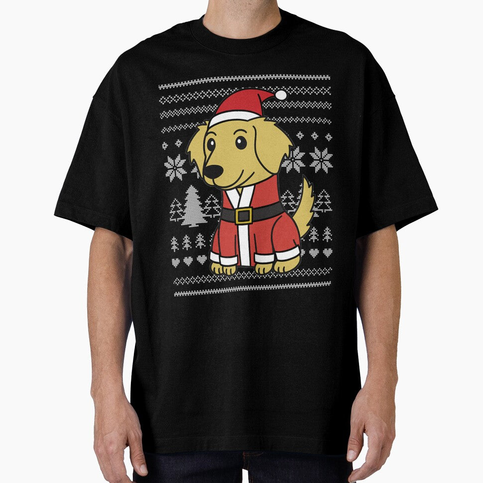 Cartoon Golden Retriever Funny Dog Christmas by NiceStore095 T-Shirts, Hoodie, Sweatshirt | BlankRebels.com (Image 1)