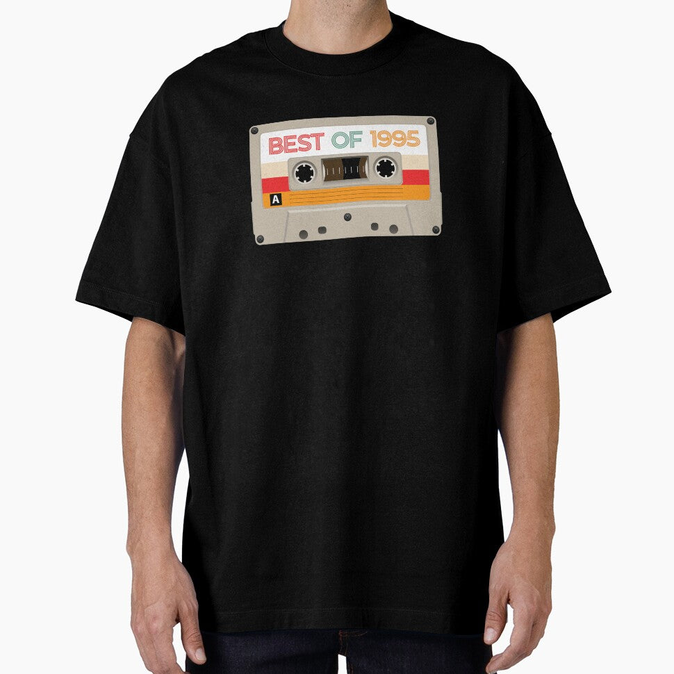 Vintage Cassette Tape Shirt Birthday Gifts Retro Present Best of 1995 by Orange Pieces Hoodie, Sweatshirt (Image 1)