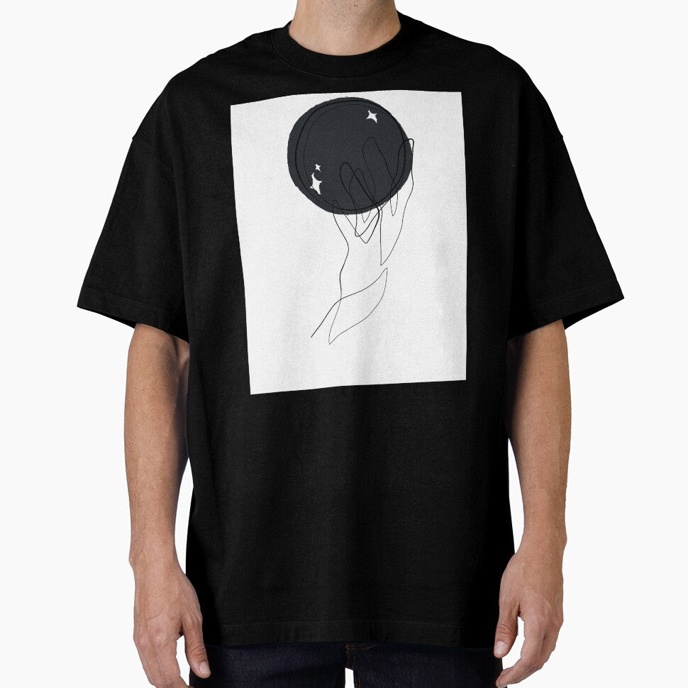 Magic crystal ball - Minimal line art by InspiRin T-Shirts, Hoodie, Sweatshirt | BlankRebels.com (Image 1)