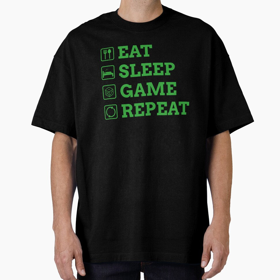 Eat Sleep Game Repeat by TeeLabDesign T-Shirts, Hoodie, Sweatshirt | BlankRebels.com (Image 1)