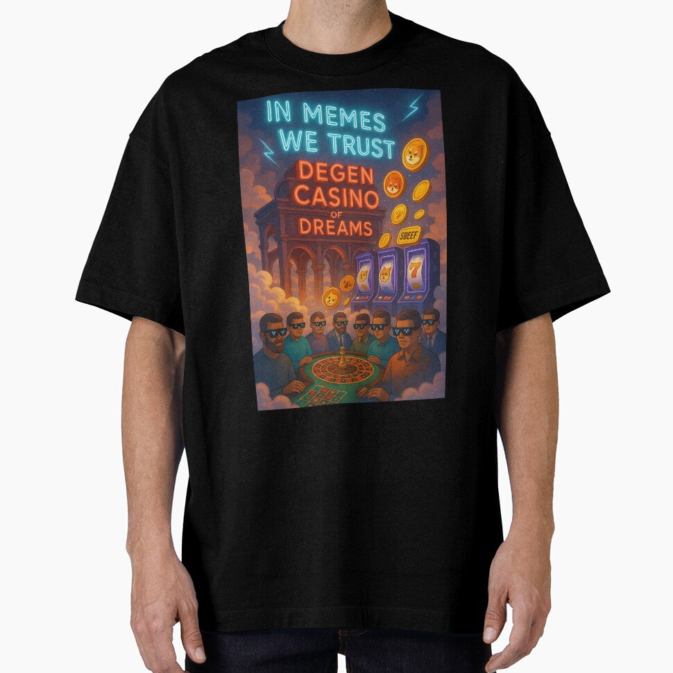 Degen Casino of Dreams by Bored Elon T-Shirts, Hoodie, Sweatshirt | BlankRebels.com (Image 1)