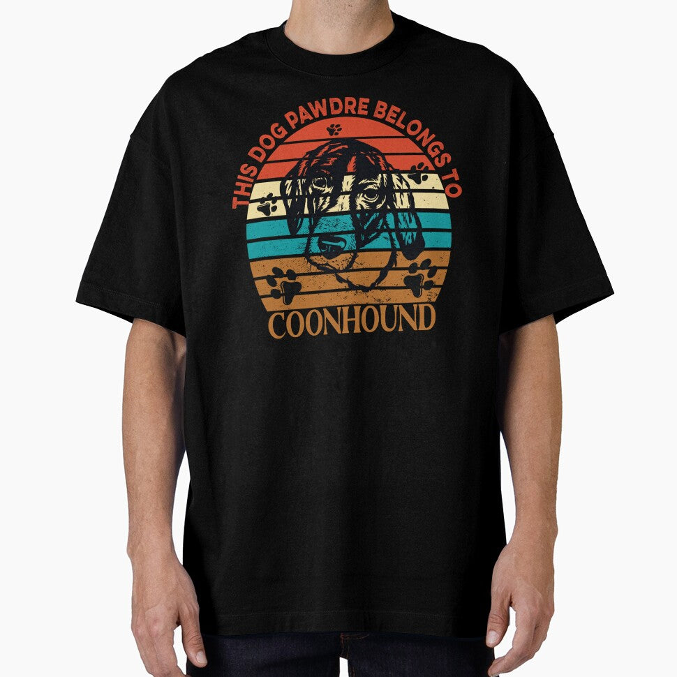 Dog Pawdre Dad Coonhound Owner Vintage by Cuddlythopia T-Shirts, Hoodie, Sweatshirt | BlankRebels.com (Image 1)