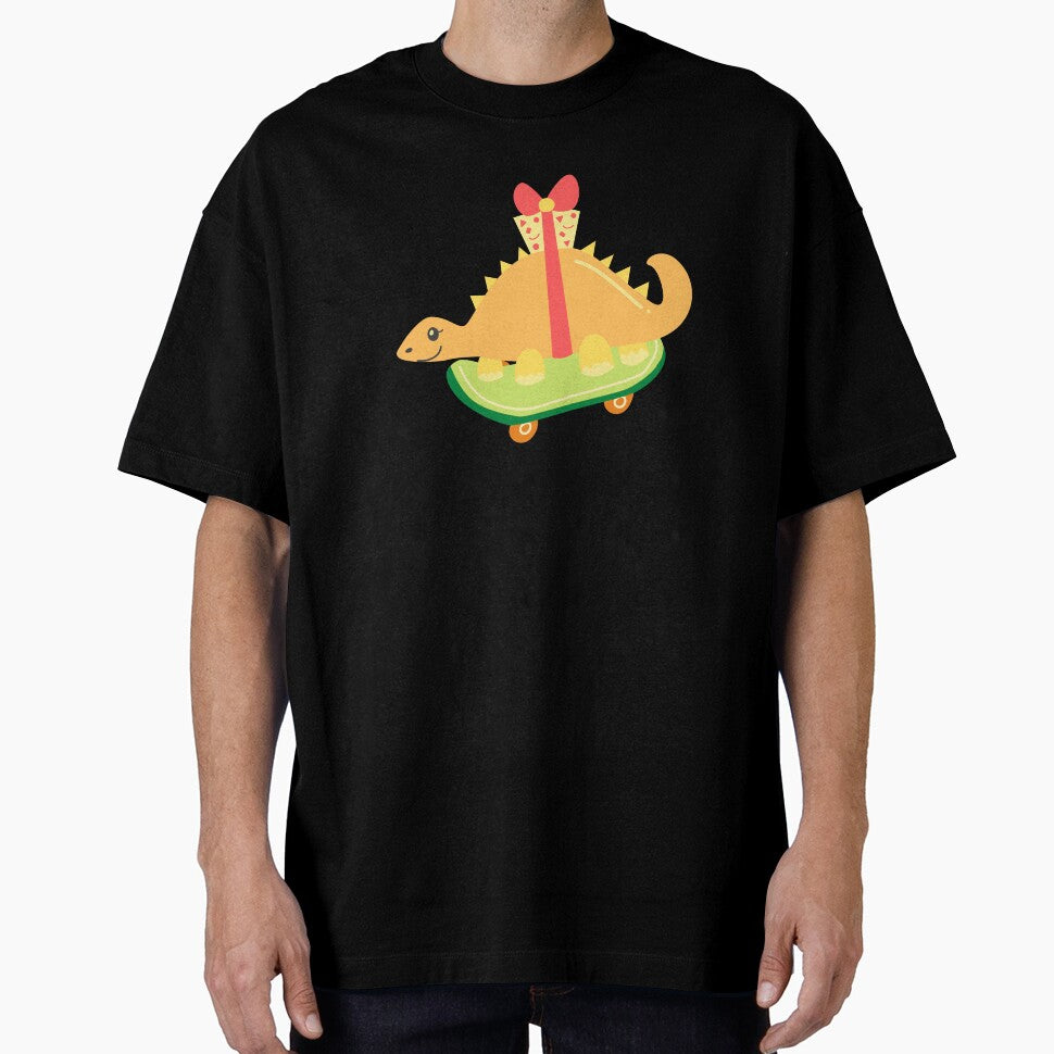 Dinosaur on skateboard Christmas by NomadMessenger T-Shirts, Hoodie, Sweatshirt | BlankRebels.com (Image 1)
