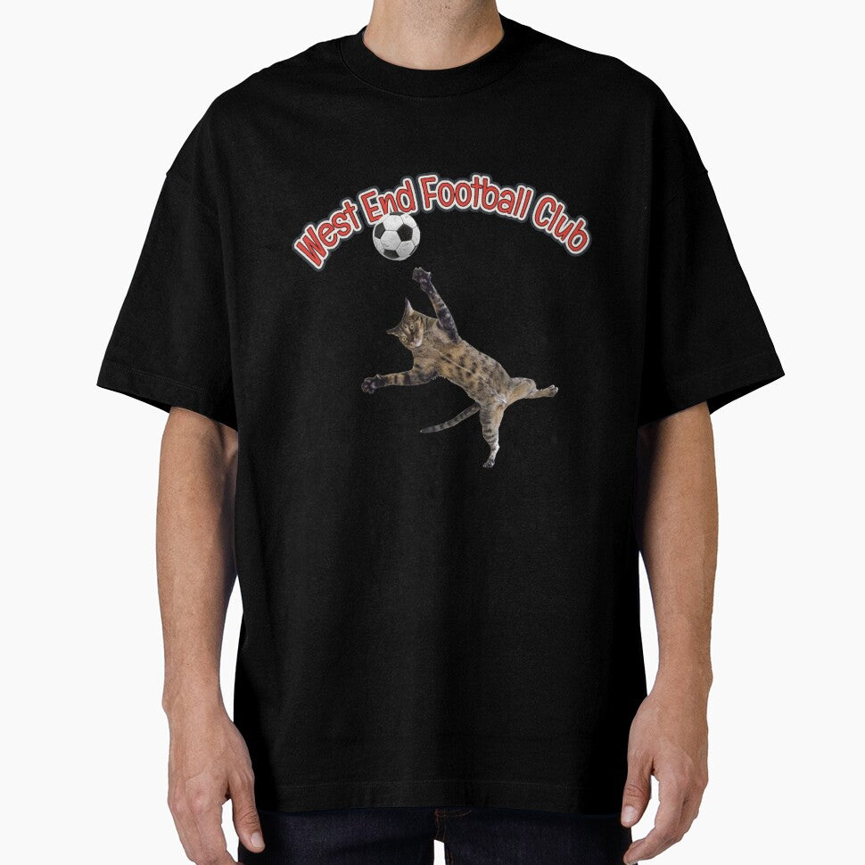 West End Football Club manic keeper cat design by West End FC