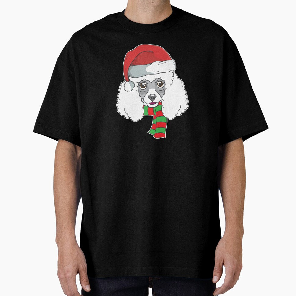 Funny Christmas Dog Xmas Santa  Poodle Holiday Gift by haselshirt