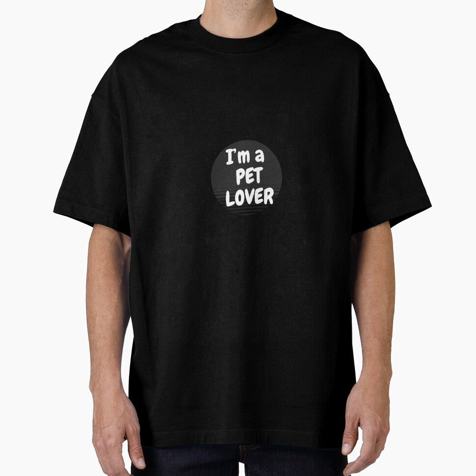 I'm a Pet Lover | Bold Typography Design for Dog & Cat Lovers by FurPrints148