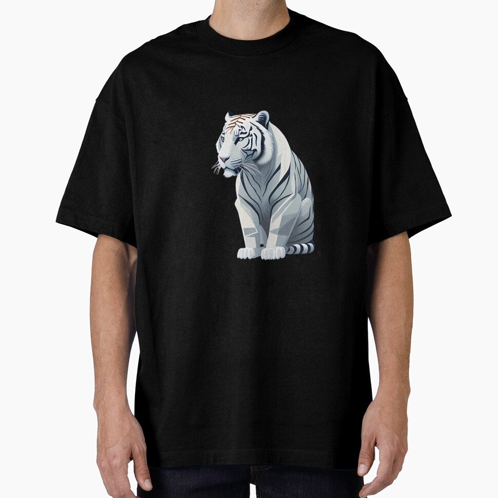 White Tiger in Aesthetic Realistic Style by MinimalistHaven