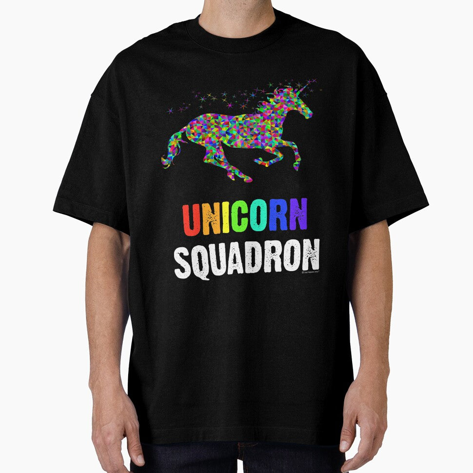 Unicorn Squadron - Glittering Unicorn Shirt by CoolApparelShop