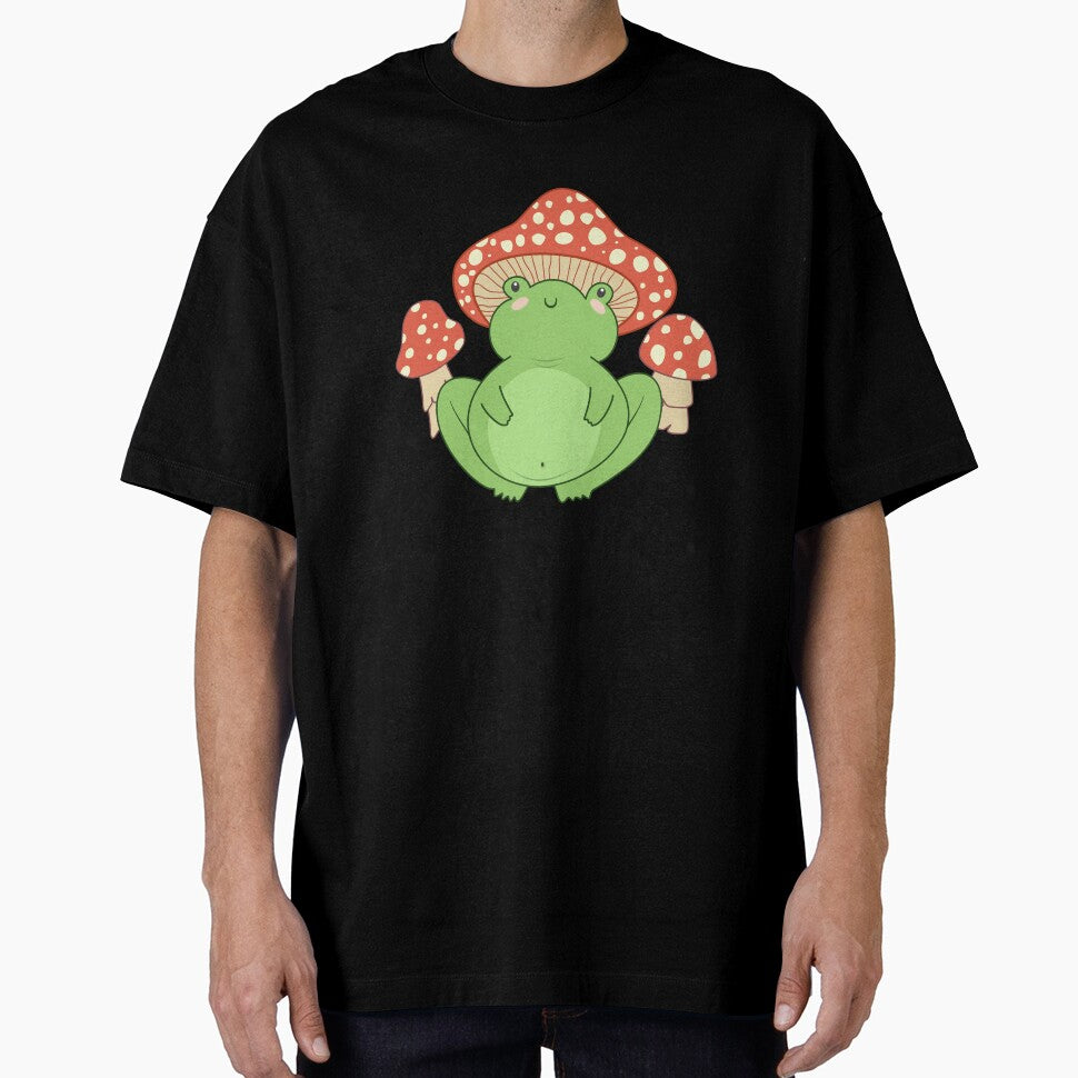 Funny cottagecore frog mushroom paddo cottage core aesthetics by teeartforyou T-Shirts, Hoodie, Sweatshirt (Image 1)