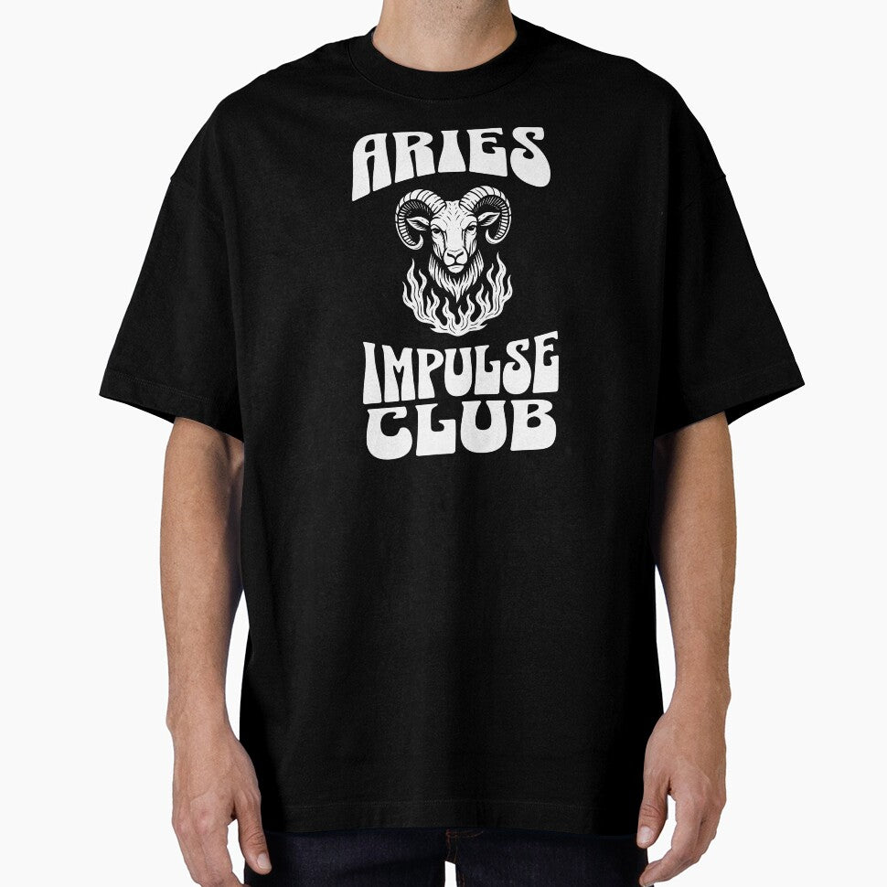 Aries Impulse Club - Horoscope Zodiac Astrology Retro Art by Aurora Edo T-Shirts, Hoodie, Sweatshirt (Image 1)