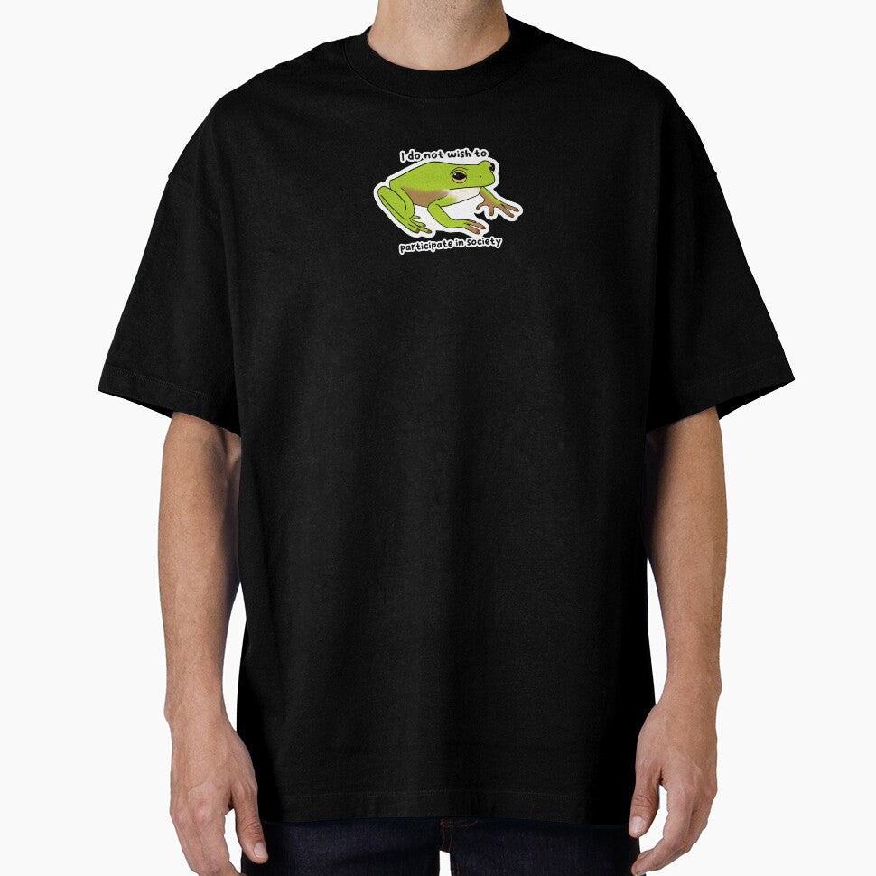 I Do Not Wish Participate Society Silly Frog Frog T-Shirts, Hoodie, Sweatshirt