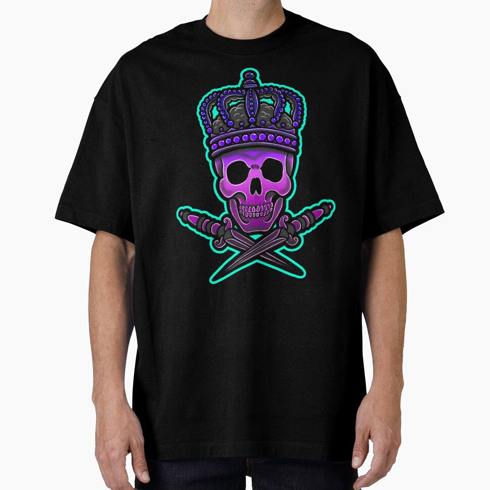 Traditional Skull and crown by Wes Losner T-Shirts, Hoodie, Sweatshirt | BlankRebels.com (Image 1)