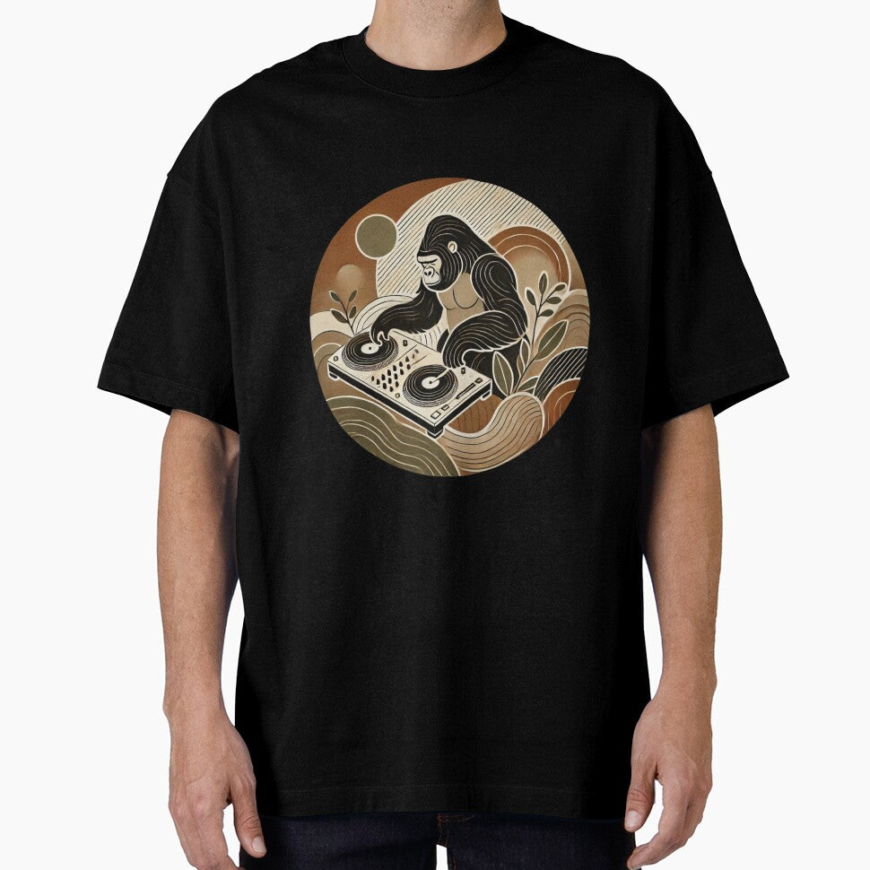 Earthy Grooves Gorilla DJ by LizzyLooDoo Designs T-Shirts, Hoodie, Sweatshirt | BlankRebels.com (Image 1)