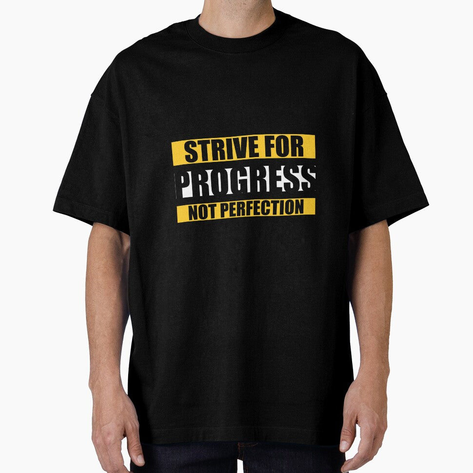 Strive For Progress Not Perfection. -  Gym Motivational Quotes by Labno4 T-Shirts, Hoodie, Sweatshirt (Image 1)