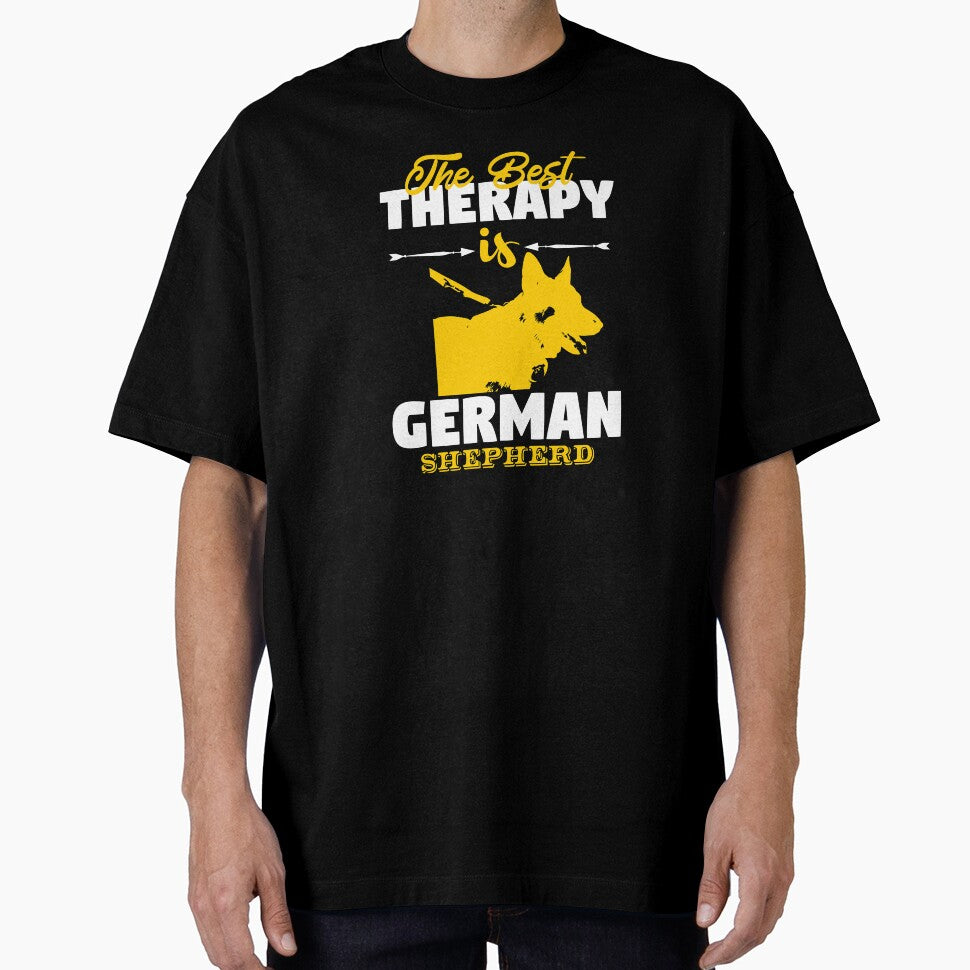 The Best Therapy is German Shepherd Dog Lover by teamph T-Shirts, Hoodie, Sweatshirt | BlankRebels.com (Image 1)