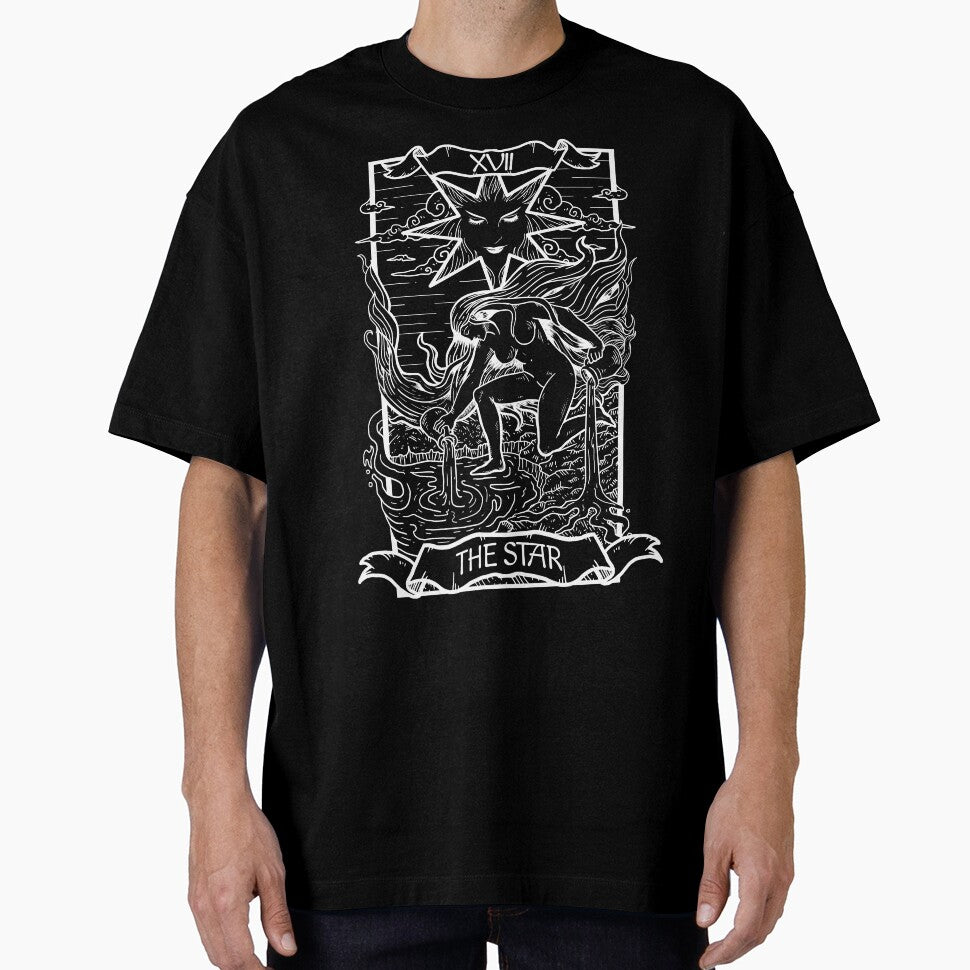Tarot Card The Star Dark Edition by Fabian Manser T-Shirts, Hoodie, Sweatshirt | BlankRebels.com (Image 1)