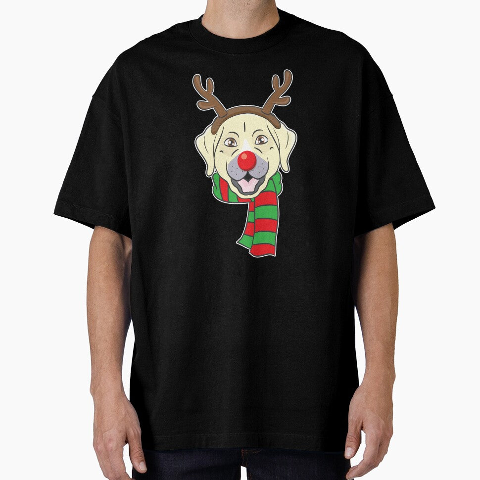 Funny Christmas Dog Xmas Reindeer Labrador Holiday Gift by haselshirt