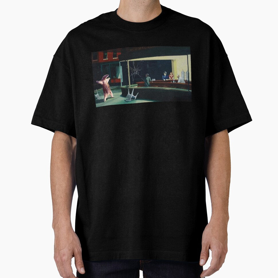 Banksy Nighthawks Anteater Edward Hopper by Theresa Coulter T-Shirts, Hoodie, Sweatshirt | BlankRebels.com (Image 1)
