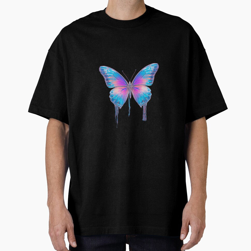 Holographic Cyber-Butterfly v1.0 by Clichey T-Shirts, Hoodie, Sweatshirt | BlankRebels.com (Image 1)