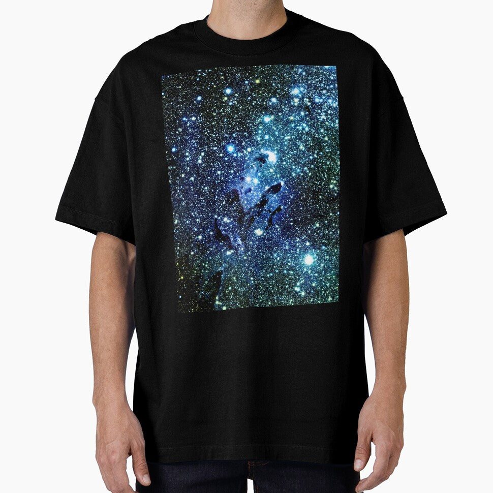 Galaxy The Eagle Nebula / Pillars of Creation Ocean Blue by 2sweetsDesign T-Shirts, Hoodie, Sweatshirt (Image 1)