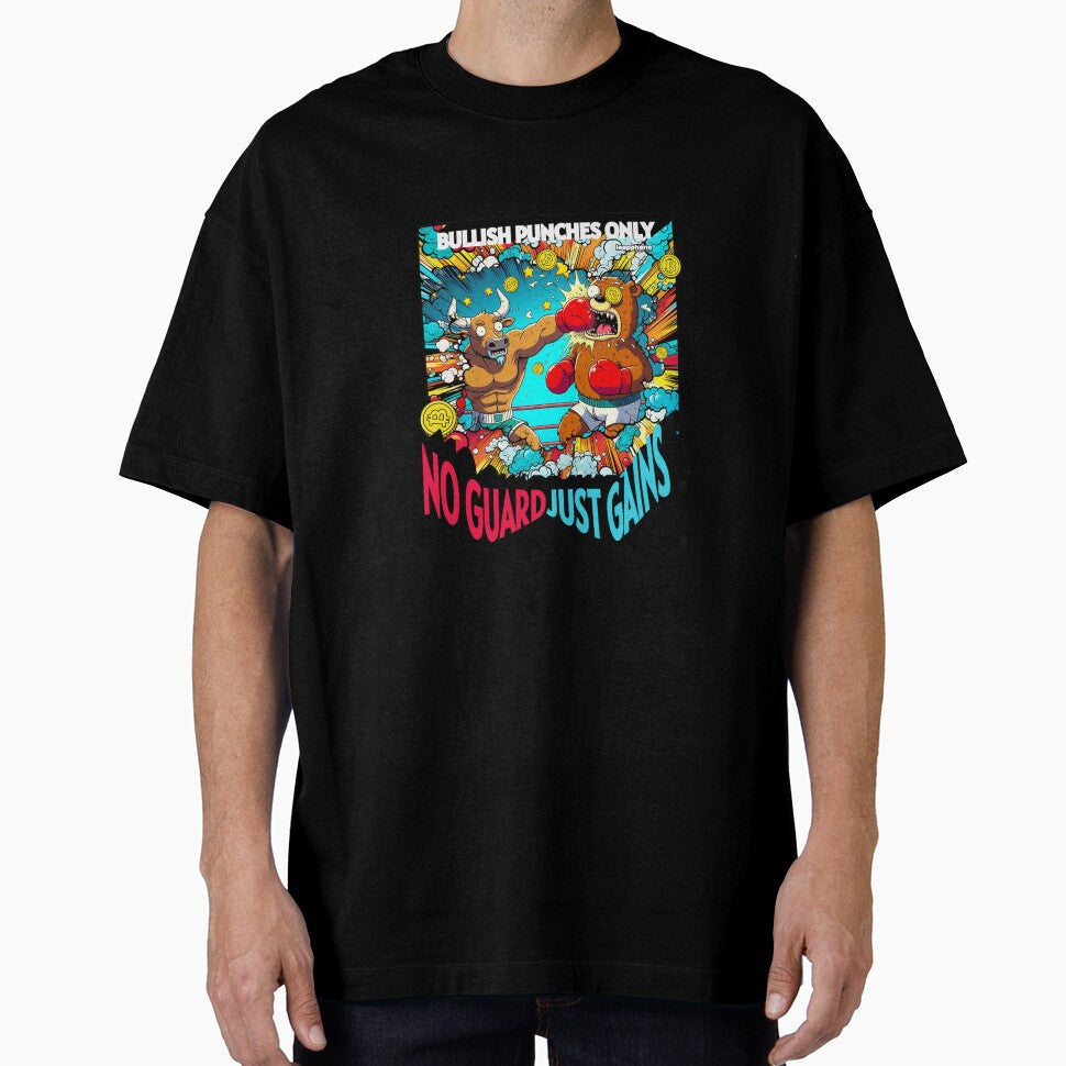 Bullish Punches Only. No Guard, Just Gains. by loopphoria T-Shirts, Hoodie, Sweatshirt | BlankRebels.com (Image 1)