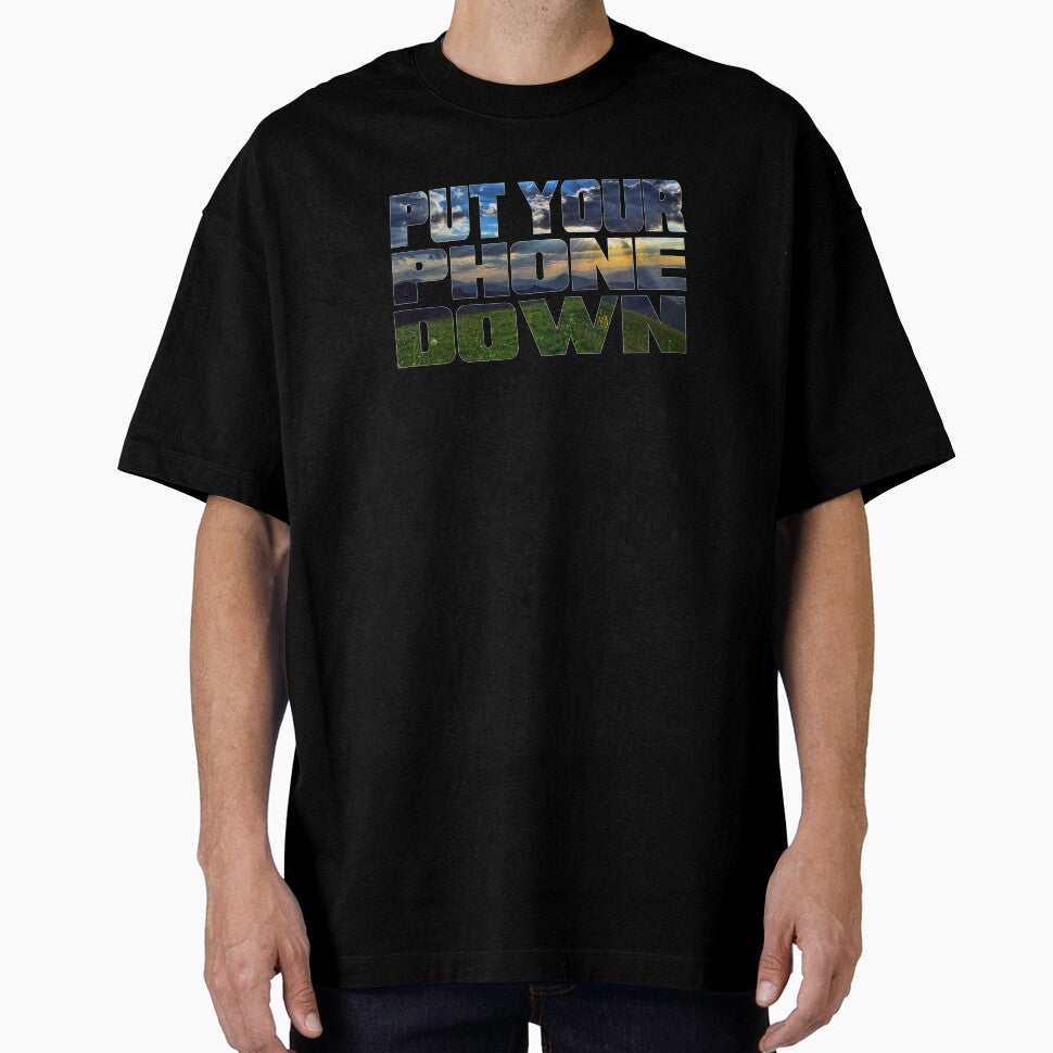 Motivational Hiking Design Put Your Phone Down by drwigglebutts T-Shirts, Hoodie, Sweatshirt | BlankRebels.com (Image 1)