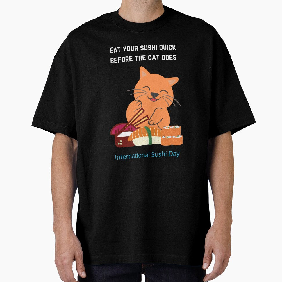 Sushi cat by fev-rocks T-Shirts, Hoodie, Sweatshirt | BlankRebels.com (Image 1)