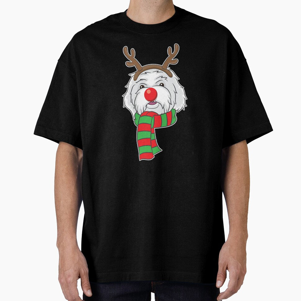 Funny Christmas Dog Xmas Reindeer Maltese Dog Holiday Gift by haselshirt T-Shirts, Hoodie, Sweatshirt (Image 1)