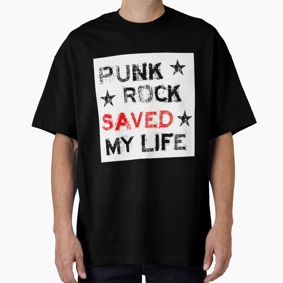 Punk Rock Saved my Life - White by SerpentSkyArts