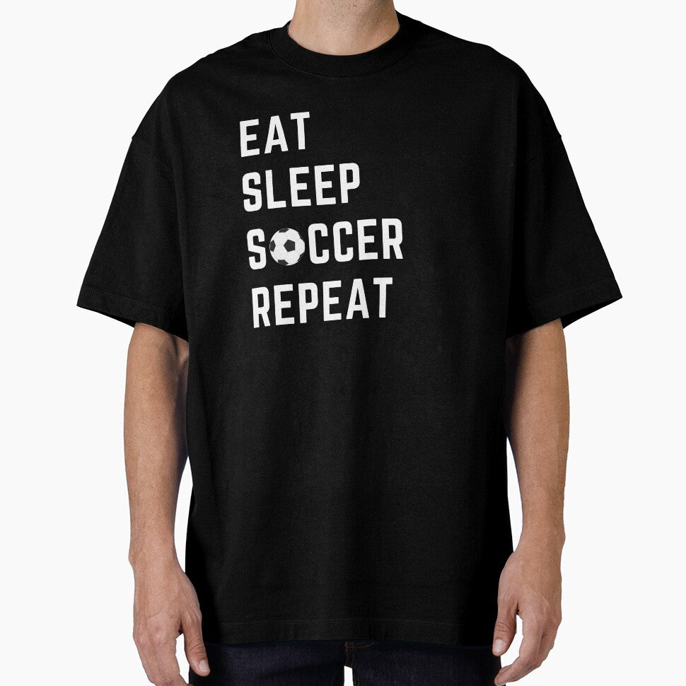 eat sleep soccer repeat funny cool soccer gift football fan by Panda  Art