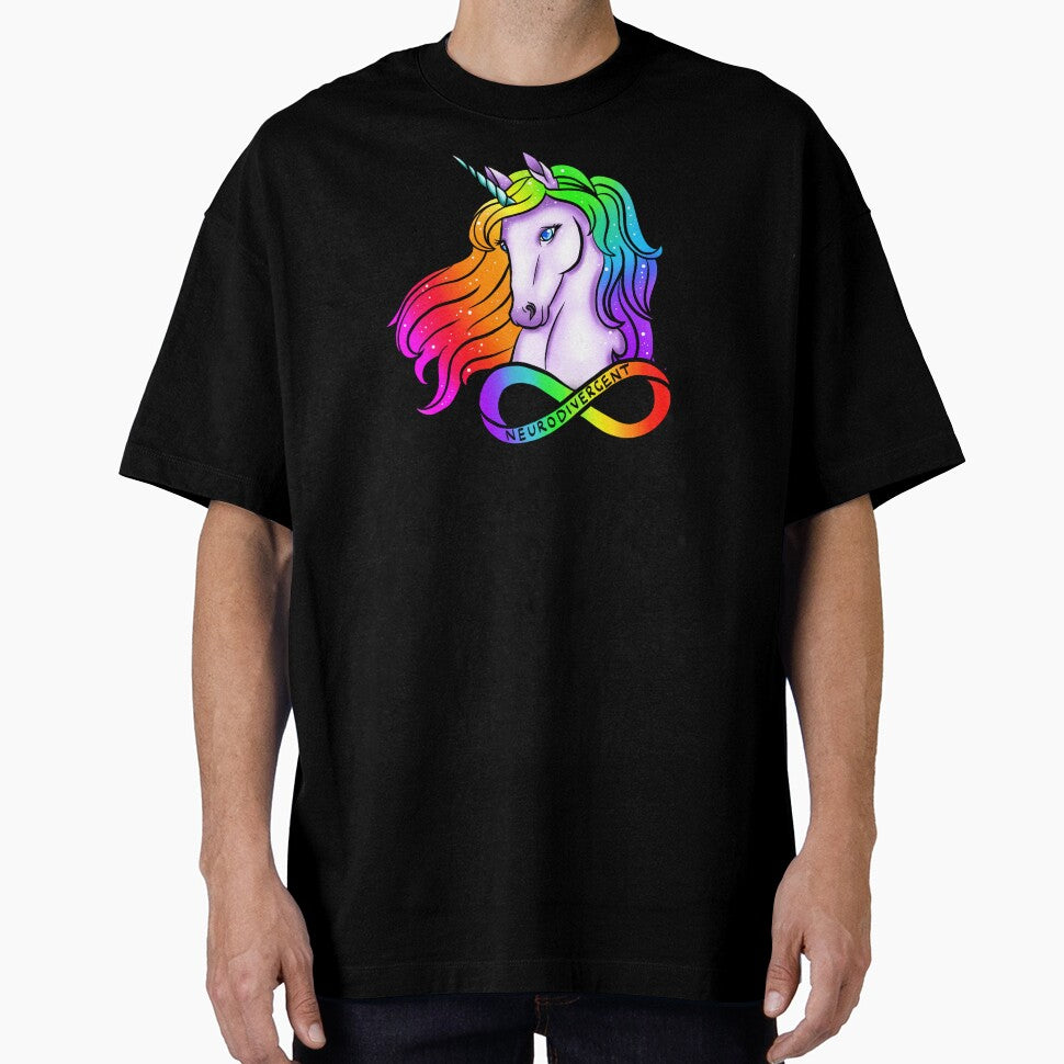 Neurodivergent Unicorn by EllenNova T-Shirts, Hoodie, Sweatshirt | BlankRebels.com (Image 1)