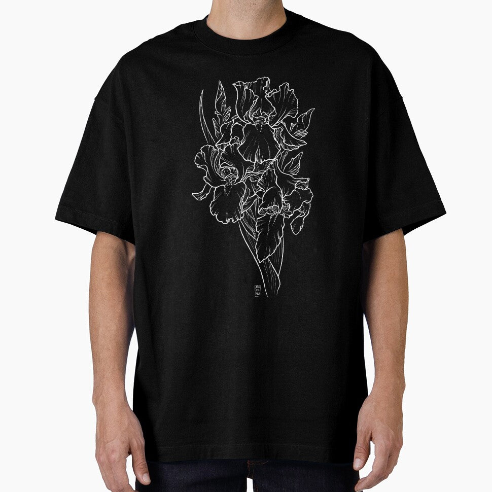 Irises - White Line by Mar del Valle T-Shirts, Hoodie, Sweatshirt | BlankRebels.com (Image 1)