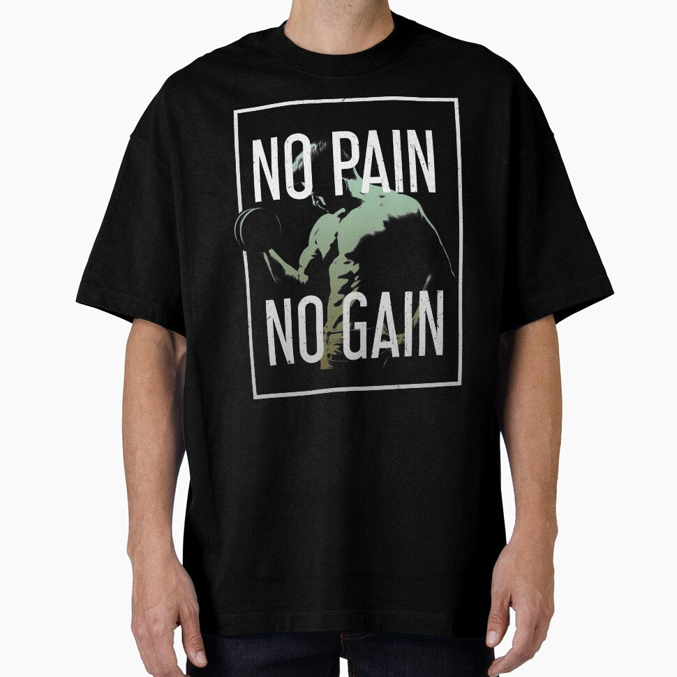 No Pain No Gain - Workout Motivation by New  World T-Shirts, Hoodie, Sweatshirt | BlankRebels.com (Image 1)