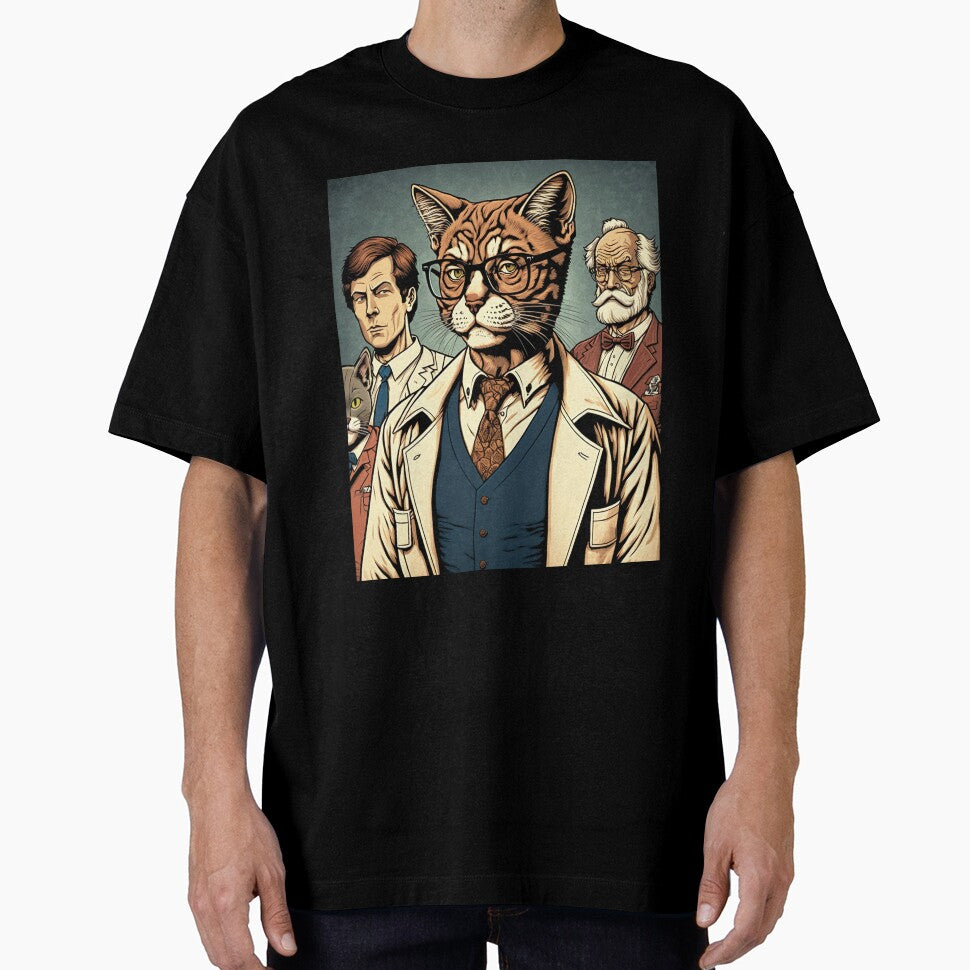 Serious Cat Portrait Wearing Glasses T-Shirts, Hoodie, Sweatshirt