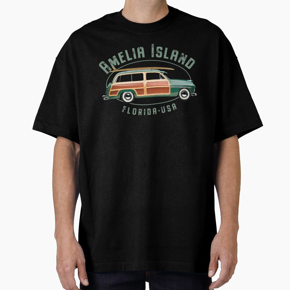 Amelia Island Florida Vintage Surfing Design by Futurebeachbum T-Shirts, Hoodie, Sweatshirt | BlankRebels.com (Image 1)