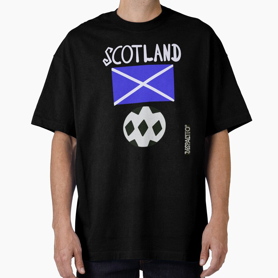Despacito® Scotland Flag Black White Ball Design Text by DespacitoBrand