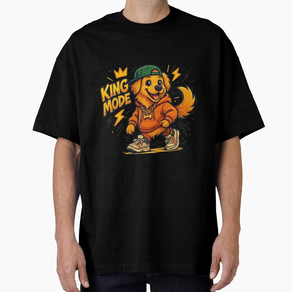King Mode – Golden Retriever Dog Lover Gift | Loyal Intelligent Family Companion, Confident Alpha Retriever Design for Dog Mom & Dog Dad by Typologystudios