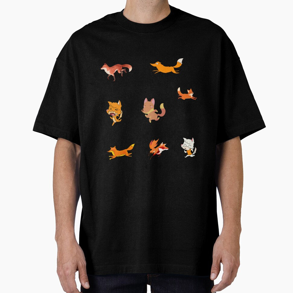 Running Foxes/Cute Fox Pictures Sticker Pack/Fox Stickers by haRexia T-Shirts, Hoodie, Sweatshirt | BlankRebels.com (Image 1)