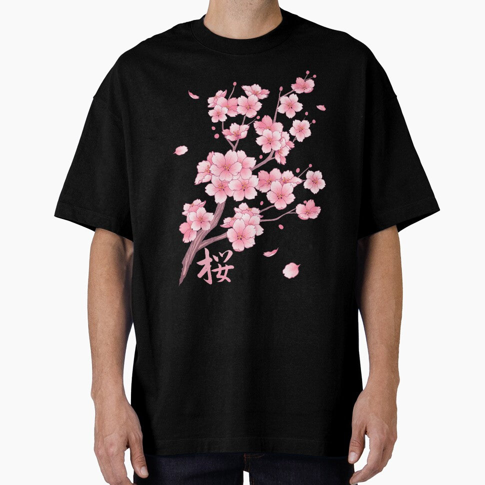 Falling Sakura Cherry Blossom by arterialmotive T-Shirts, Hoodie, Sweatshirt | BlankRebels.com (Image 1)