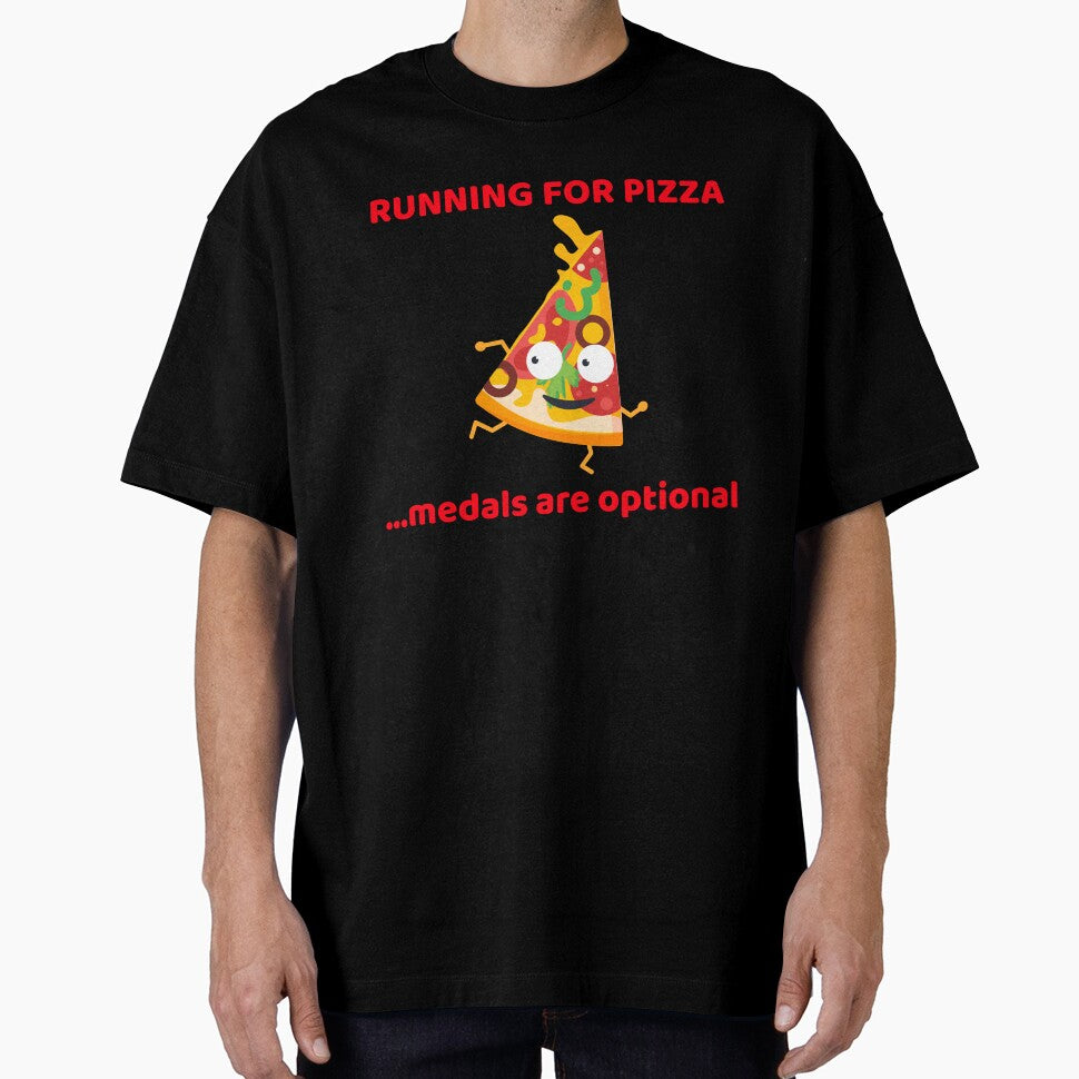 Running for Pizza medals are optional by JMBoy T-Shirts, Hoodie, Sweatshirt | BlankRebels.com (Image 1)