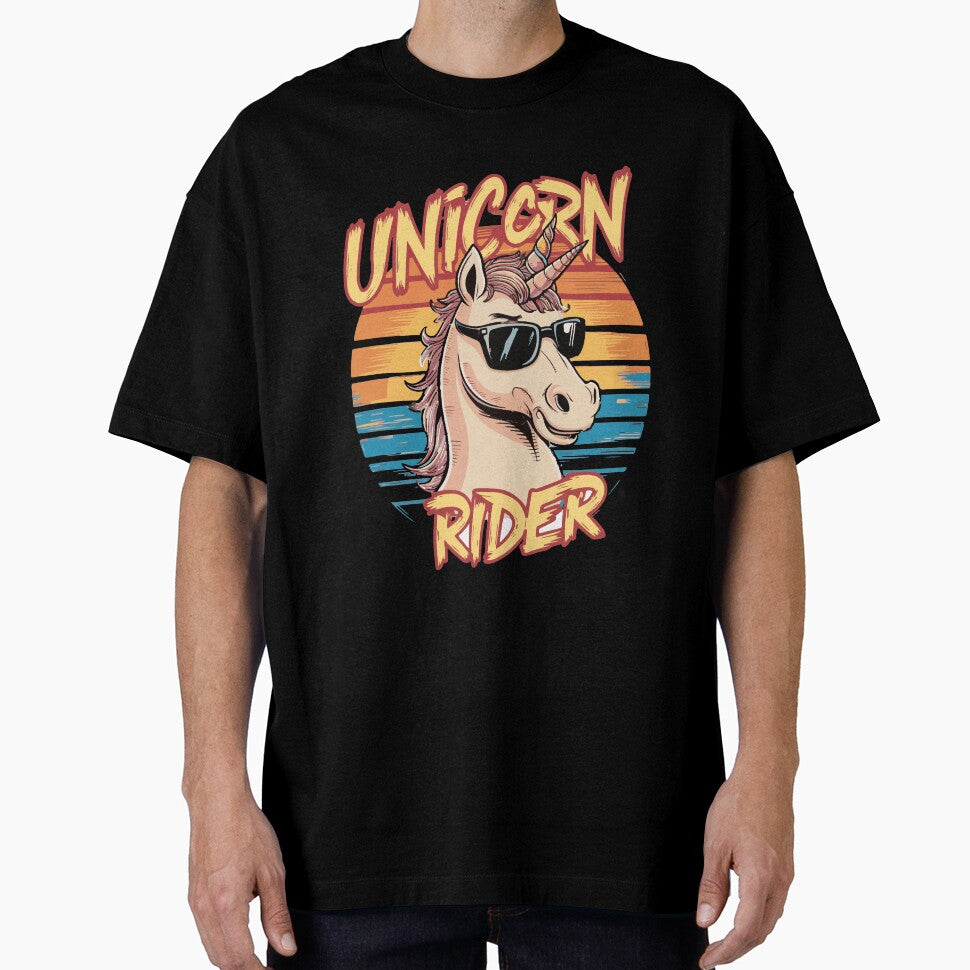Unicorn Rider Rainbow Sunset colors by DXINERZ T-Shirts, Hoodie, Sweatshirt | BlankRebels.com (Image 1)